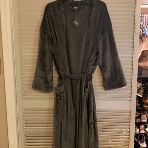 Gray bathrobe